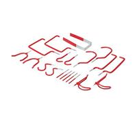 Silverline 675306 Juego de 20 ganchos variados 55 - Gancho para colgadores de garaje