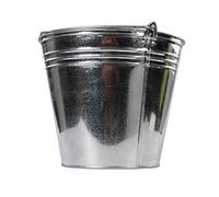 Silverline 907044 Cubos de Acero Galvanizado, 14 Litros, Caja de 3