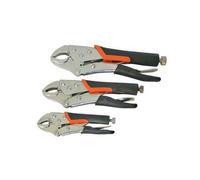 Silverline Autoblocante Mango Suave Juego de Alicates 3pce Herramienta Bricolaje