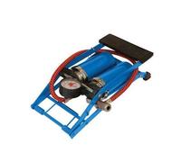 Silverline Tools 380197 - Bomba de pie Resistente con Doble Cilindro (470 cm3)