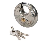 Silverline Tools 292707 - Candado circular de acero inoxidable (70 mm)