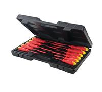 Silverline 918535 - Set De 11 Destornilladores Para Electrónica, Mango Suave