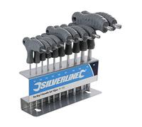 Silverline - Destornilladores Trx con mango en T, 10 pzas T9 - T50 (328015)