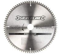 Silverline - Disco de TCT para madera contrachapada, 80 dientes 250 x 30 - anillos de 25, 20 y 16 mm (244964)