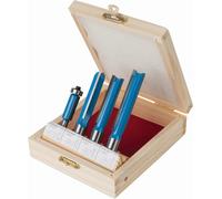 Silverline Fresa Fresa para construcción de cocinas, juego de 4 piezas 1/2 pulgada / 1/4 pulgada