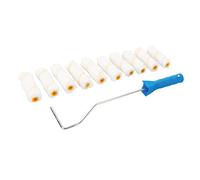 Silverline - Mango para rodillos pequeños con 10 recambios 100 mm (555252)