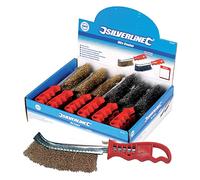 Silverline PB18/24 Caja Expositora Con 24 Cepillos de Alambre