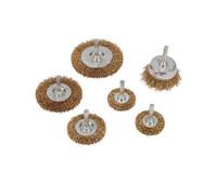 Silverline Rueda de Alambre Y Taza Set de Cepillos 6pk 6mm Mango Herramientas