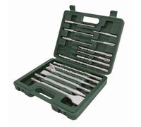 Silverline Tools 196570 - Juego De Brocas Sds Plus Y Cinceles, 15 Pzas