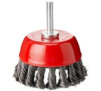 Silverline Tools 244983 - Cepillo de vaso de acero trenzado con vástago (75 mm)