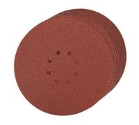 Silverline Tools 274762 - Discos de lija perforados autoadherentes 225 mm, 10 pzas (Grano 60)