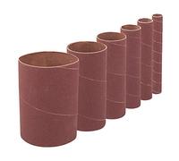 Silverline Tools 275488 - Rodillos abrasivos 114 mm, 6 pzas (Grano 80)
