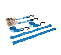 Silverline Tools 285155 - Juego de correas de amarre para motocicletas, 4 pzas (Capacidad nominal: 350 kg/Capacidad: 700 kg)