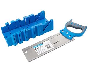 Silverline Tools 335464 - Caja de ingletes con sierra (300 x 90 mm)