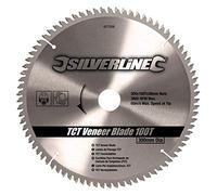 Silverline Tools 427539 - Disco de TCT para madera contrachapada, 100 dientes (300 x 30 - anillos de 25, 20 y 16 mm)