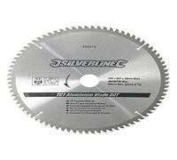 Silverline Tools 456915 - Disco de TCT para Aluminio, 80 Dientes (250 x 30 - Anillos de 25, 20 y 16 mm)