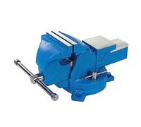 Silverline Tools 580468 Tornillo de Banco con Base Giratoria, Capacidad: 120 mm / 8 kg