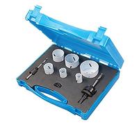 Silverline Tools 595759 - Juego de coronas bimetal para fontaneros, 9 pzas 19-57 mm