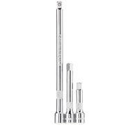 Silverline Tools 598440 Juego de vasos estándar, 3 piezas, accionamiento de 1/4 de pulgada