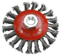 Silverline Tools 633510 - Cepillo cónico de acero trenzado (100 mm)