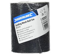 Silverline Tools 634006 - Rollo de lija de malla abrasiva 5 m (Grano 80)