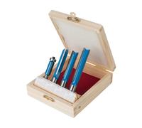 Silverline Fresa Fresa para construcción de cocinas, juego de 4 piezas 1/2 pulgada / 1/4 pulgada