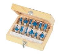 Silverline Tools 763555 - Juego de fresas TCT 1/2', 12 pzas (1/2')