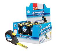 Silverline Tools 868787 - Juego de cintas métricas con bloqueo automático, Multicolor, 5mx19mm (30 unidades)