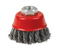 Silverline Tools 868901 - Cepillo de vaso de acero trenzado (75 mm)