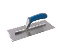 Silverline Tools 880084 Llana Dentada para Adhesivo con Mango Engomado, Dientes 6 mm, 280 x 120 mm
