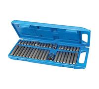 Silverline Tools 881641 - Puntas hexagonales, Torx y Spline, 40 piezas