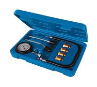 Silverline Tools 953656 Comprobador de Compresión para Motores A Gasolina, Negro, Set de 8 Piezas