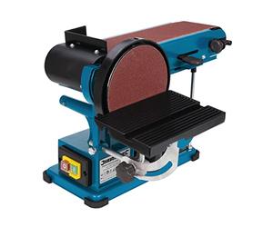 Silverline Tools 972660 - Lijadora de banda y disco Silverstorm 390 mm, 350 W (350 W)
