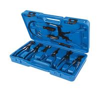 Silverline Tools 984748 Juego de Alicates para Abrazaderas de Mangueras, Azul, 18-54 mm