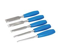 Silverline Tools CB19 Formon para Madera, 125 mm Longitud de la Hoja, 6 mm, 13 mm, 19 mm, 25 mm y 32 mm Tamaños, 5 Piezas