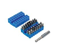 Silverline Tools SB09 Puntas para Atornillador, Puntas Planas 3, 4, 5, 6, y 7 mm, Caja de 33