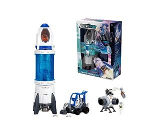 Silverlit- Astropod by Pack Ultimate Cohete y Conector-Tema Universo y Espacio-Construcción y Experimentos-Desde 6 Años, 80341, Blanco y Azul
