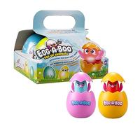 SilverLit- Eggaboo - Paquete de 4 Unidades, Oculta adorables Pollitos para sorpresas Musicales, Utiliza una Cuchara para interactuar, para niños a Partir de 2 años, Talla única (88592)