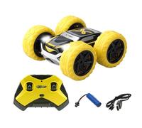 Silverlit - Exost Coche Teledirigido Todoterreno 360 Cross Amarillo - Batería Incluida - Conducción en 2 Caras a 360° + Luces LED - Velocidad: 12 km/h - Juguete para Niños a partir de 5 Años - 54760