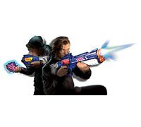 Silverlit- Lazer M.A.D. -Advance Battle Ops Blasters X Versión Extrême + 2 dianas + 2 culatas Bomba + 1 módulo multidisparo, Color Rojo y Amarillo. (86872)