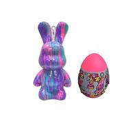 Silverlit - Pour Palz - Conejo de Pascua - Set Creativo de Pintura marmoleada - Figura para Pintar - Sorpresa Dentro del Huevo - A Partir de 5 años