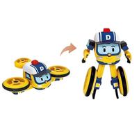 Silverlit - Robocar Poli - Drooney - Figura vehículo transformable 2 en 1 - Robot articulado - 10 cm - A Partir de 3 años