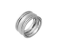 Silverly Anillo Barril Grueso Plata Esterlina Mujer | Anillo Banda Ancha Ranurada Plata 925 Hombre | Anillos Llamativos Curvos Pulidos | Regalo Cumpleaños Hija | Joyería Moderna Atrevida