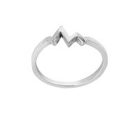 Silverly Anillo Latido Corazón Plata Esterlina Mujer | Anillo Zig-zag Plata 925 | Diseño Rayo | Regalo Romántico | Anillos Apilables Banda Fina Minimalistas Sencillos | Joyas Simbólicas Mejor Amigo