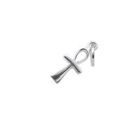 Silverly Colgante Pequeño de Plata de Ley 925 con Cruz Ankh para Collar O Pulsera, Dijes de Plata de Ley Egipcia para Pendientes, Joyería Wiccan Única y Simbólica para Mujer