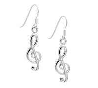 Silverly Pendientes Colgantes de Clave de Sol | Pendientes Colgantes de Plata 925 con Notas Musicales | Pendientes de Plata de Ley | Joyas para Amantes de la Música | Regalo para Mujeres