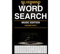 SilverMind Word Search: Music Edition Medium - 100 Large Print Puzzles for Adults and Seniors