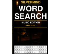 SilverMind Word Search: Subtitle: Music Edition Hard - 100 Large Print Puzzles for Adults and Seniors