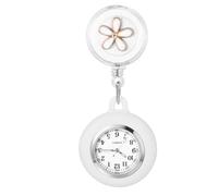 Silverora Reloj de bolsillo para enfermeras, relojes de enfermera, luminosos: sencillos relojes de hermana con clip, bien legible, reloj de solapa, reloj de pulso, reloj de trabajo para médicos