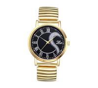 Silverora Relojes para mujer y hombre elásticos: relojes analógicos de cuarzo para parejas con números romanos, resistente al agua, correa de acero inoxidable, relojes de hombre, relojes de mujer,